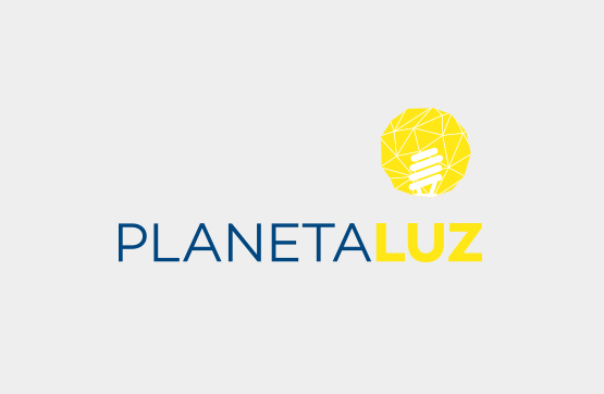 website e logotipo para Planeta Luz